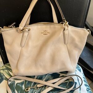 Coach Cream Leather Women's Bag
